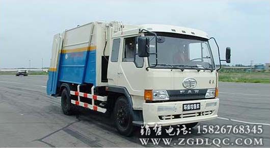 解放單橋壓縮式垃圾車(chē)